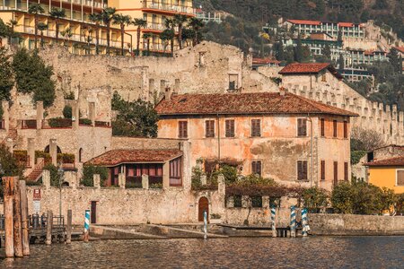 Buildings limone italy photo