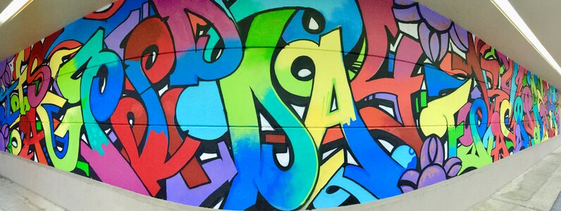 Street colorful wall
