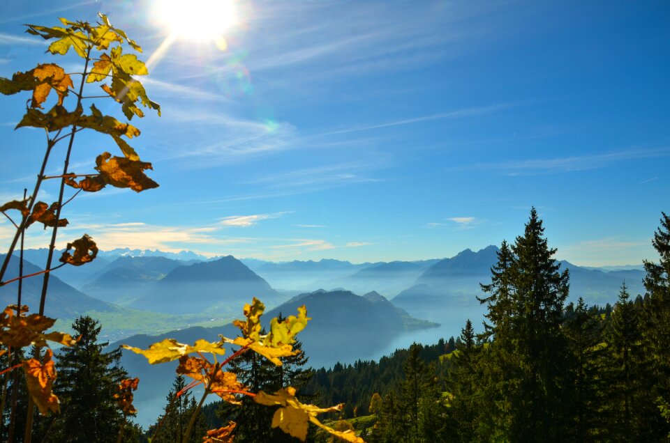 Sun summit distant view