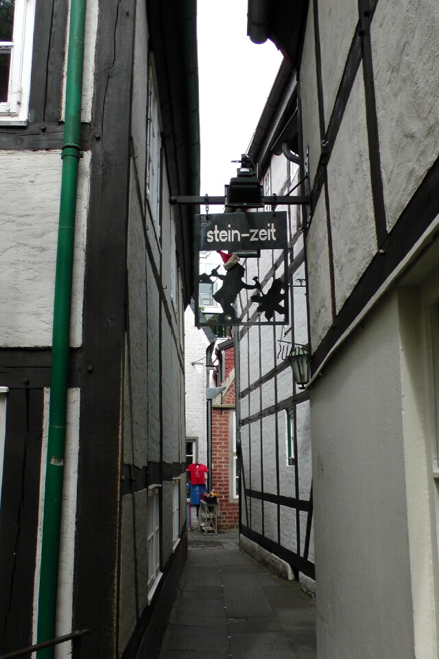 Narrow lane narrow historic center
