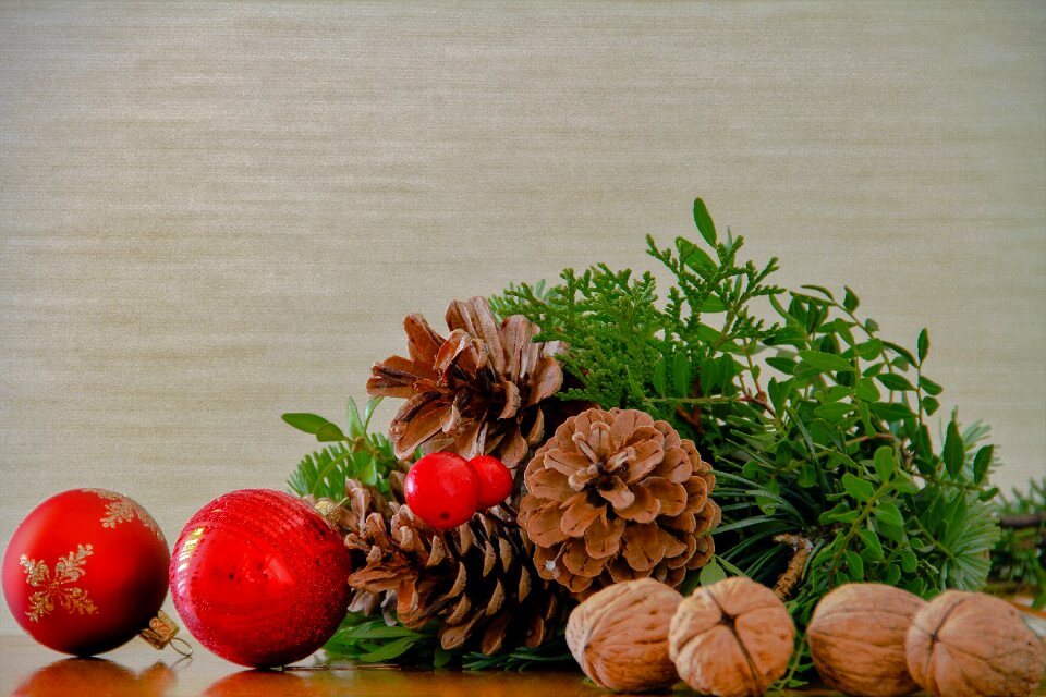 Christmas balls eat healthy