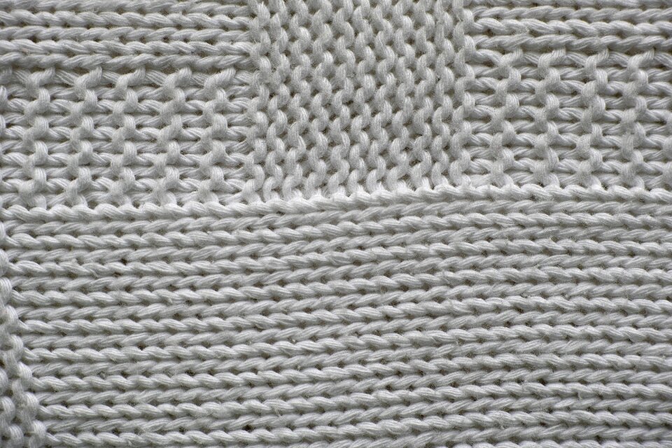 White yarn weaving