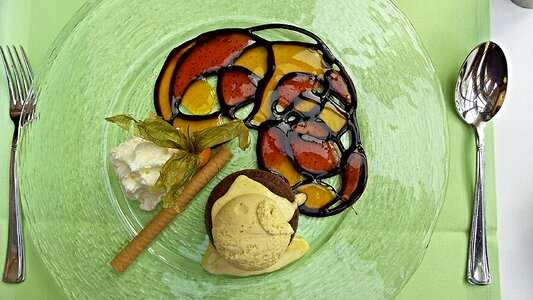 Vanilla ice cream lick ice cream