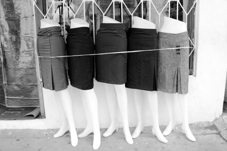 Rock dresses display