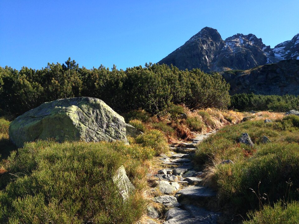 Autumn the high tatras landscape