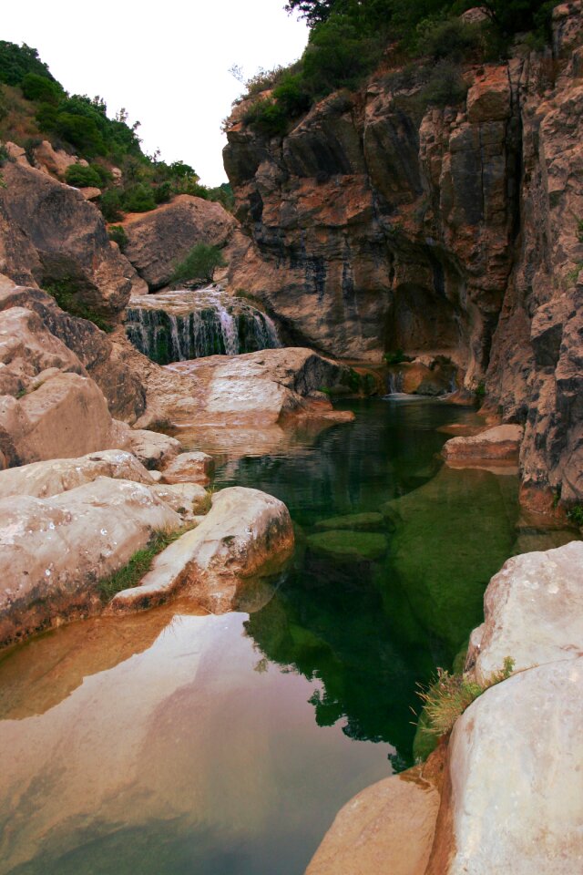 Nature waterfall water courses