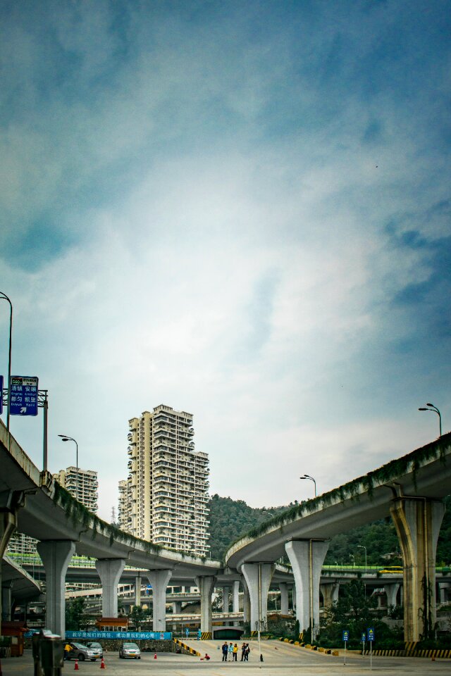 Overpass three bridges yunyan district