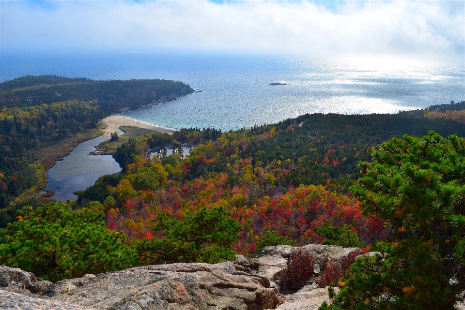 Landscape coast sky