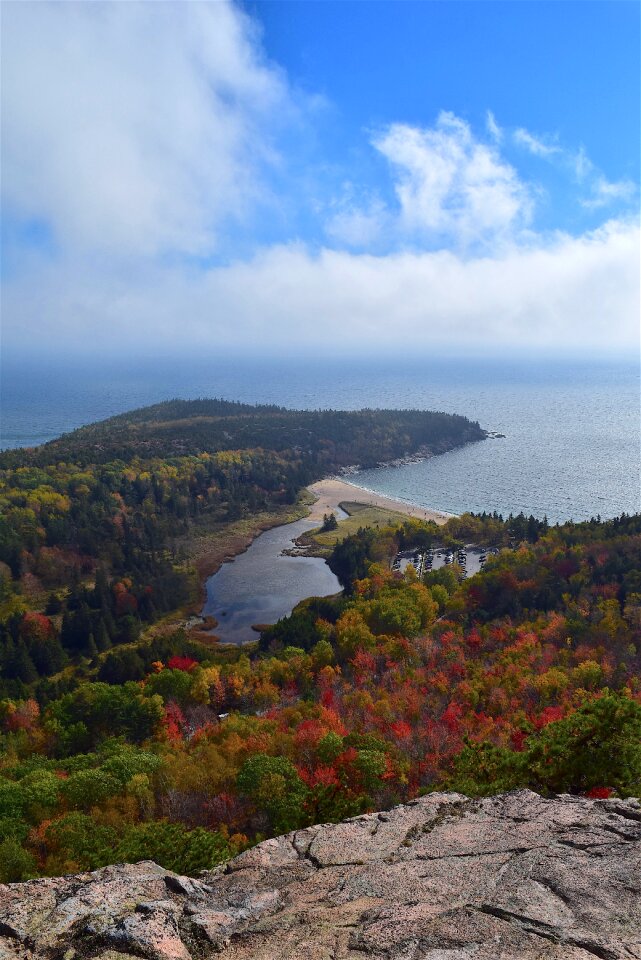 Landscape coast sky