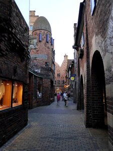 Alley walk dusk photo