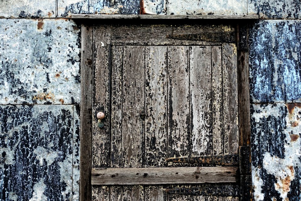 Patina peeling paint
