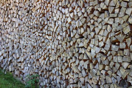 Wall holzstapel firewood photo