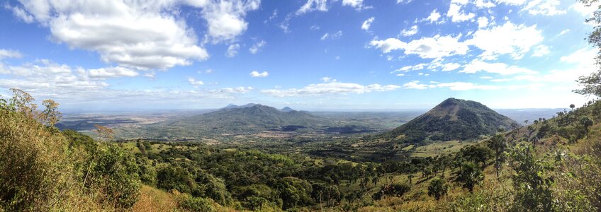 Mountains volcano hike