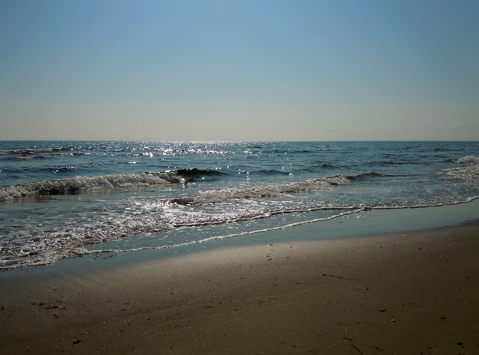 Summer baltic sea wave