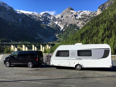 Mountain travel vehicle photo