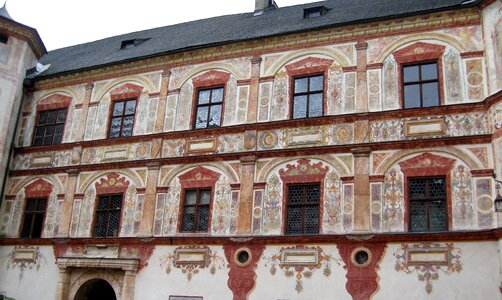 Castle patio decoration