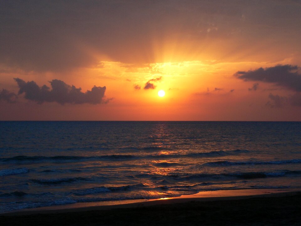 Sunset colors atmosphere evening
