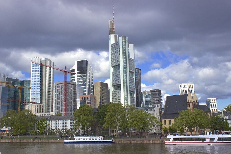 Architecture skyscrapers sky