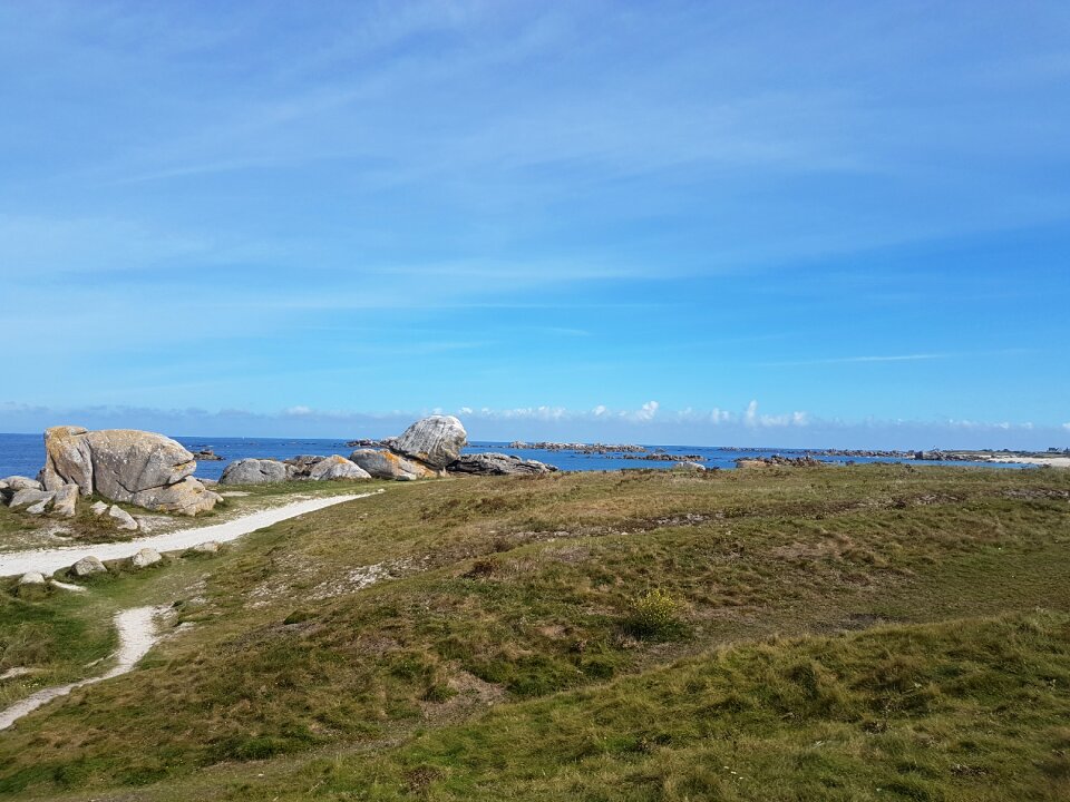 Brittany coast littoral breton sea