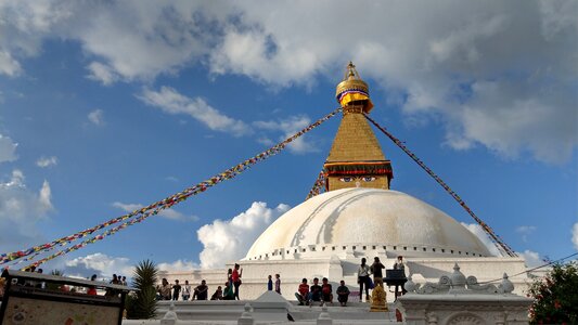 Bodnath stupa nepal buddhism photo