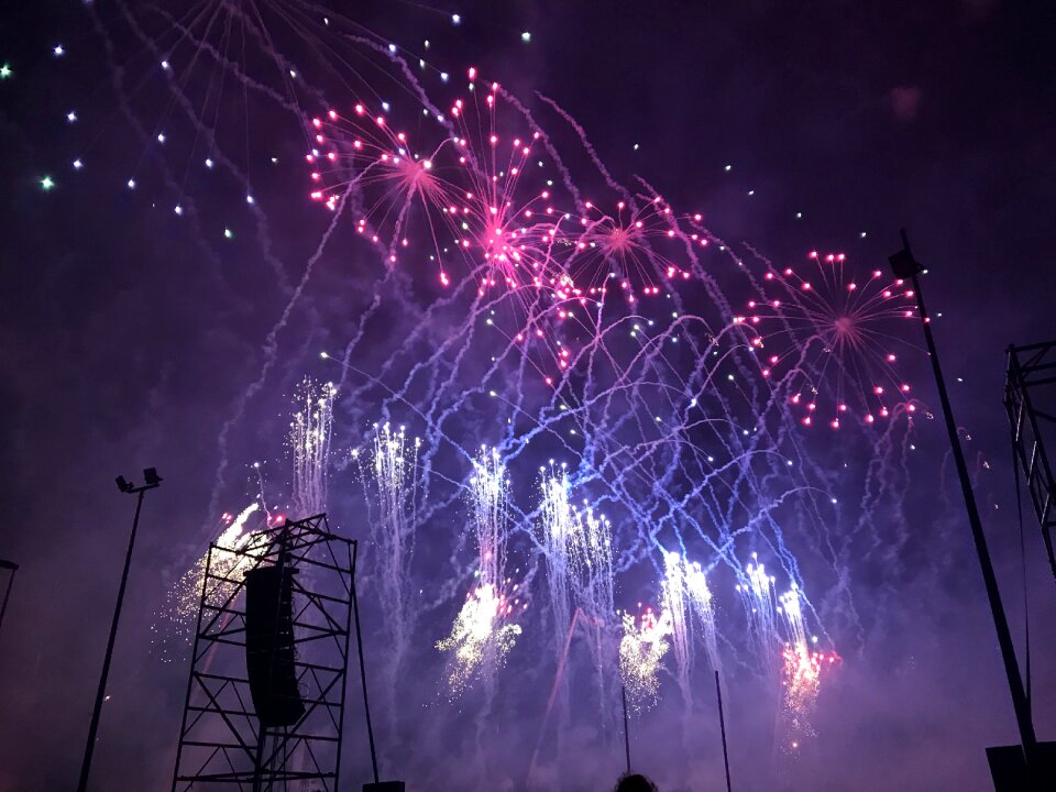 Fire lights pyrotechnics