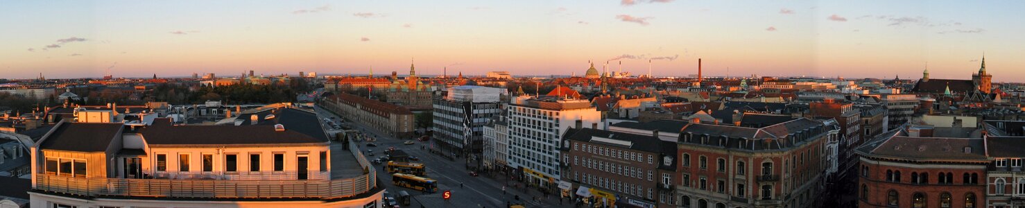 Copenhagen panoramic skyline