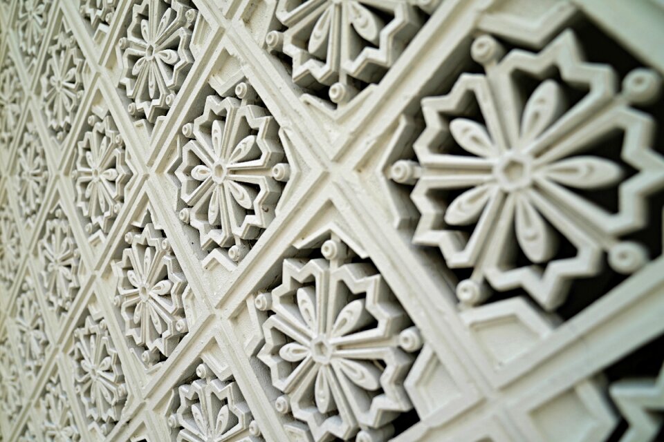 Backdrop modern ornamental