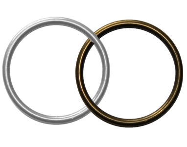 Round metal intertwined