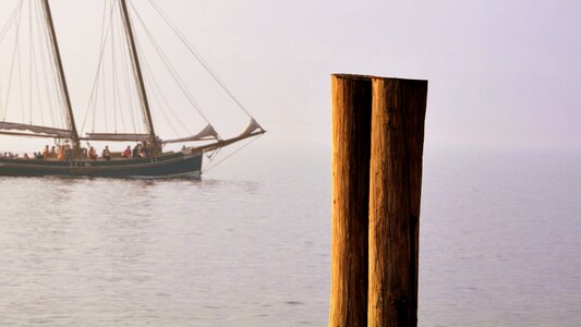 Lake sailing ship water