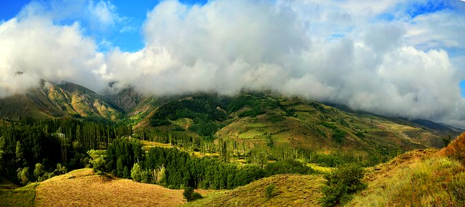 Landscapes nature sky grass photo