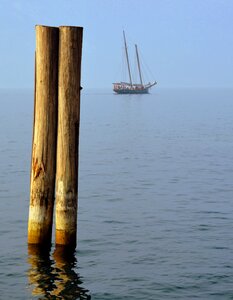 Lake sailing ship water