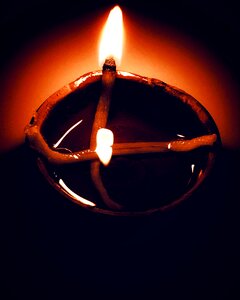 Diwali diya black hope photo