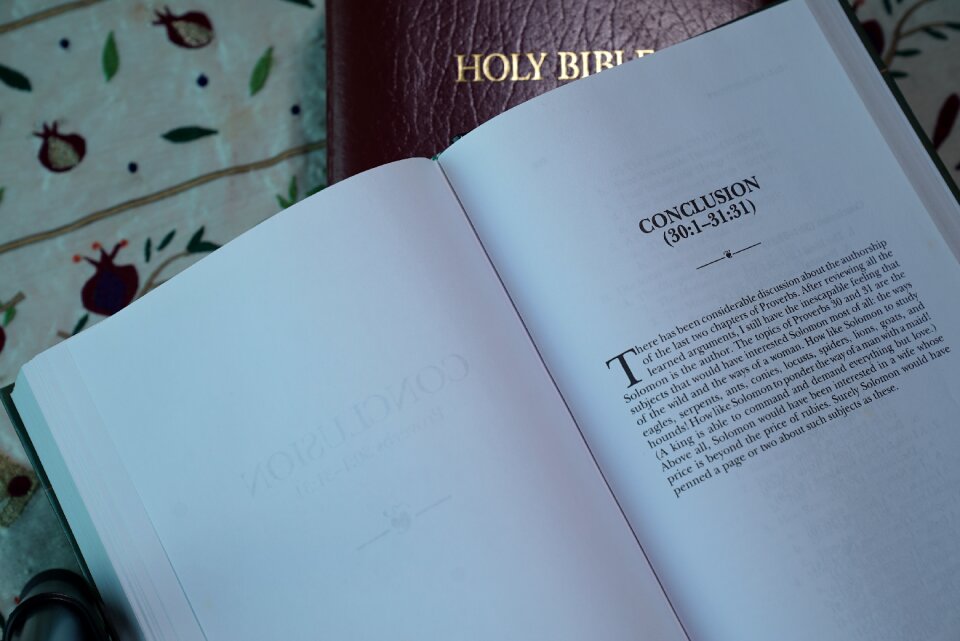 Christianity open book holy