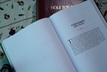 Christianity open book holy photo
