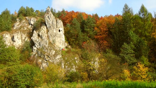Valleys near cracow surrounded by nature autumn landscape