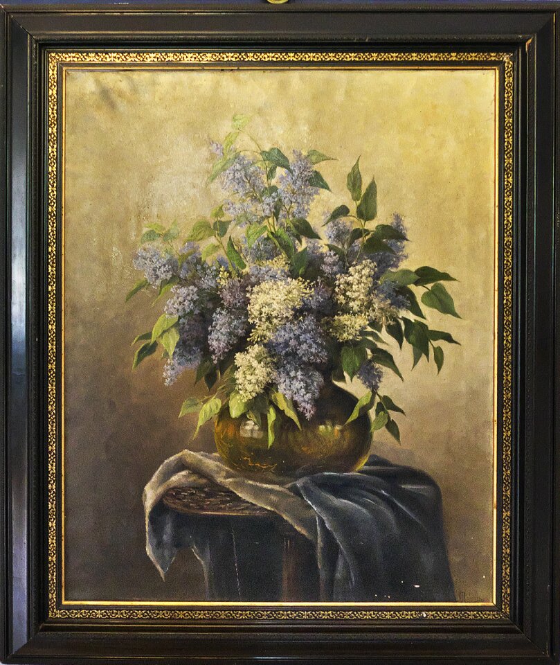 Picture frame frame painted