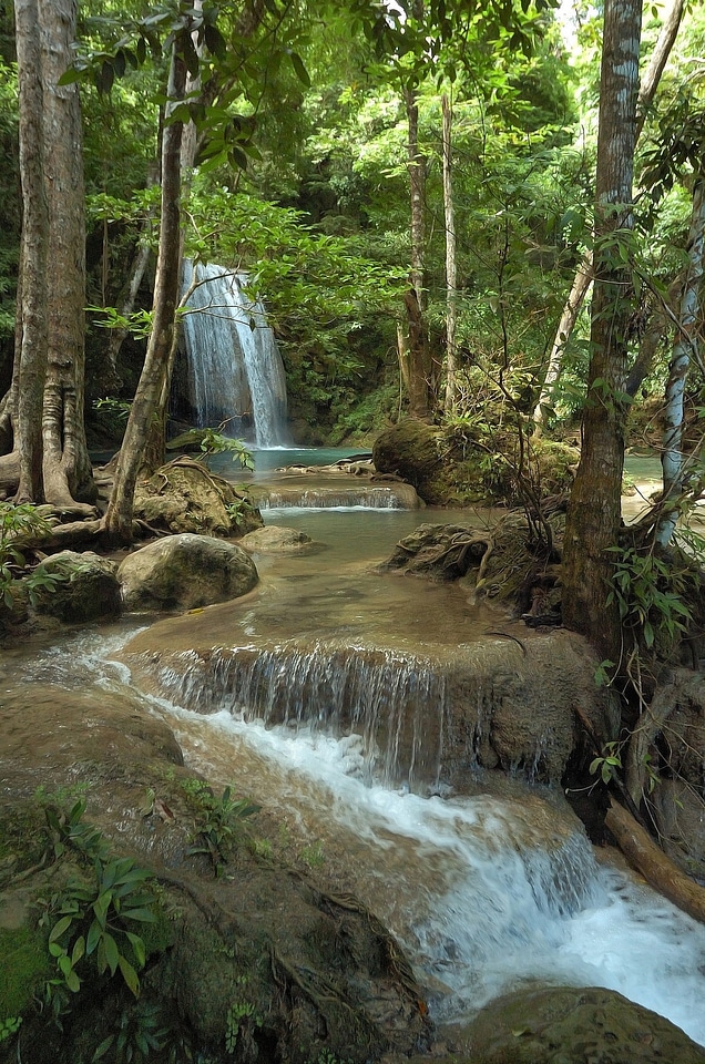 Cascade waterfall water