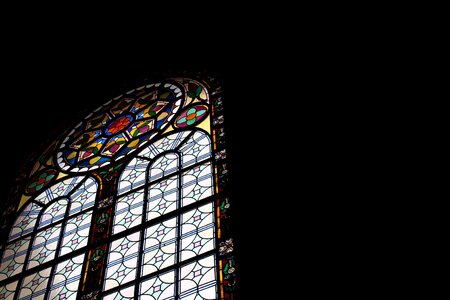 Stained glass colors dark