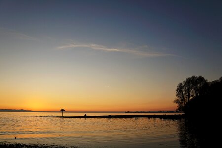 Lake sky abendstimmung photo