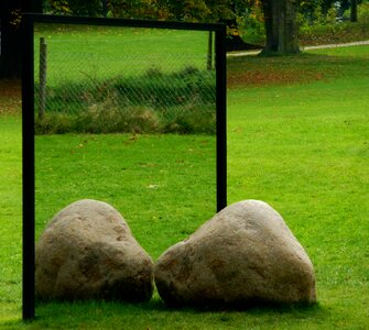 Mirroring modern art reflections photo