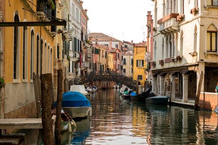 Venezia water gondolas photo