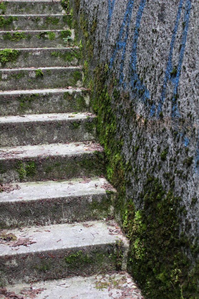 Steep gradually rise