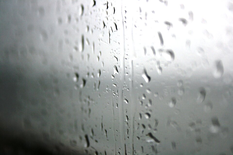 Window droplets weather photo