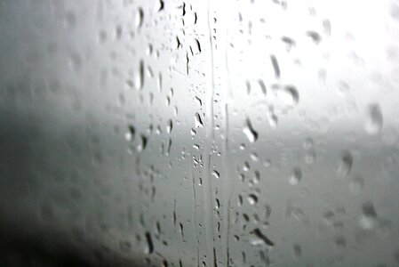 Window droplets weather
