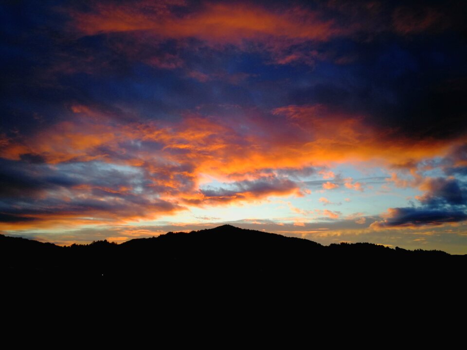 Dusk dawn landscape