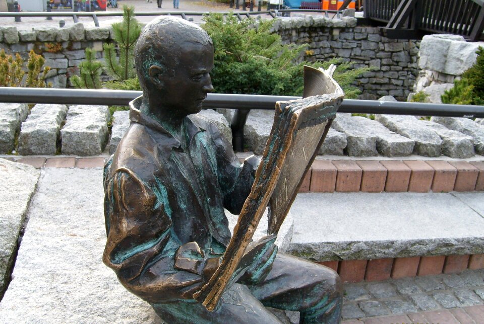 Sculpture buried poland