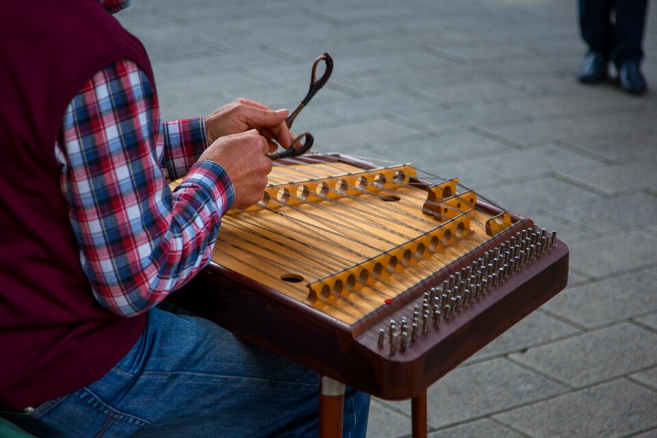 Street music zither musical instrument photo