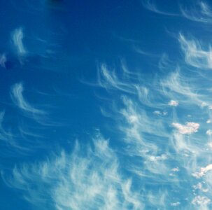 Blue cumulus atmosphere photo