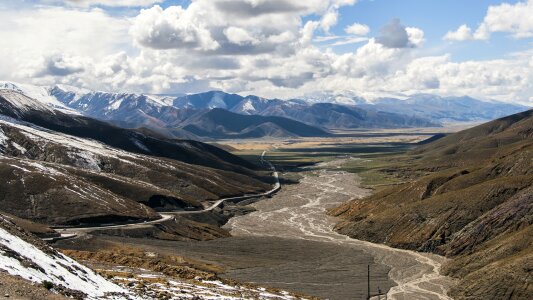 Tibet plateau valley