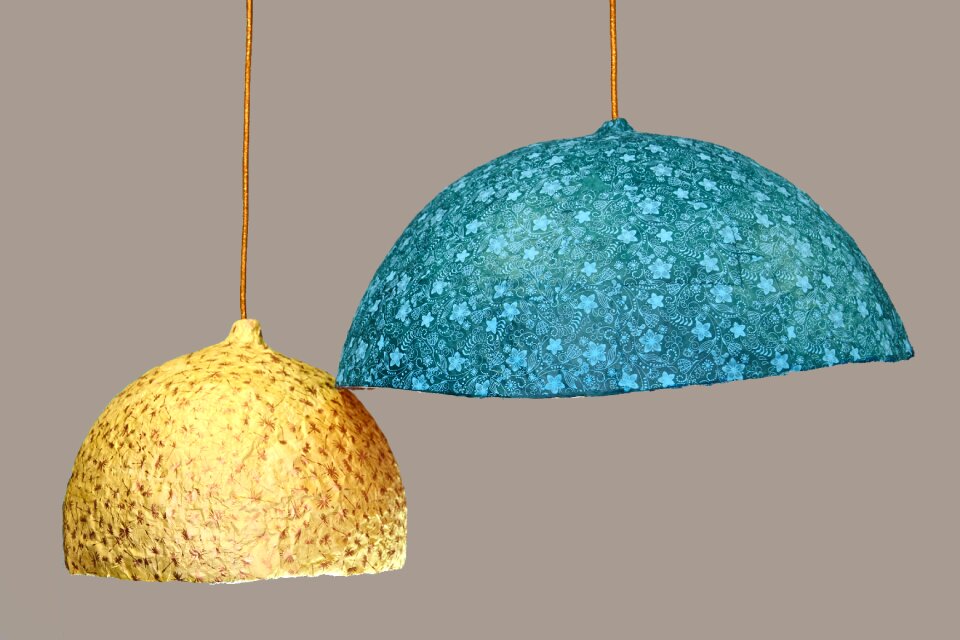 Lampenschirm lamp papmashé